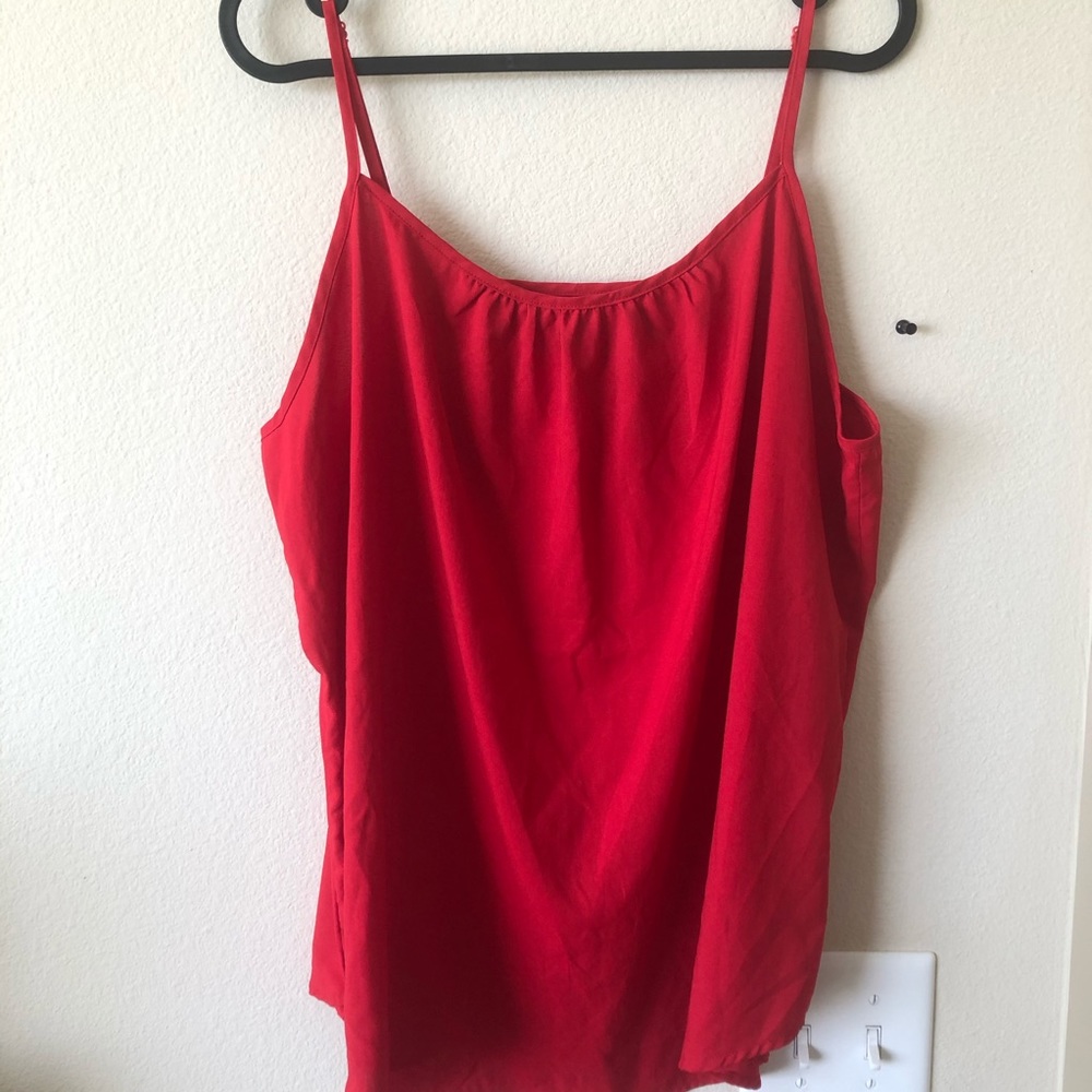 red boutique top